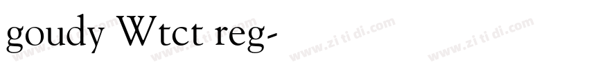goudy Wtct reg字体转换